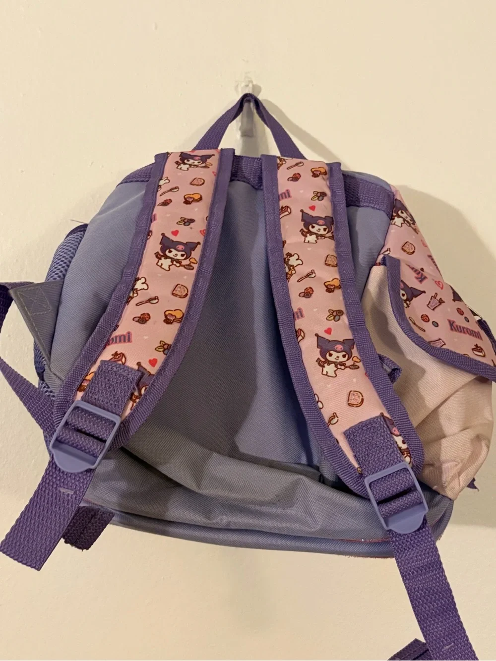 Kuromi Pink & Purple Sequin Kids Backpack